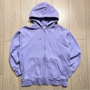 Aritzia TNA Cozy Fleece Boyfriend Zip Hoodie Women’s Medium Lavender Purple Luon